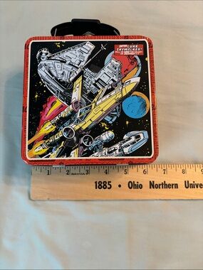 Star Wars Kids Tin Lunchbox - Black & Red Space Craft Design